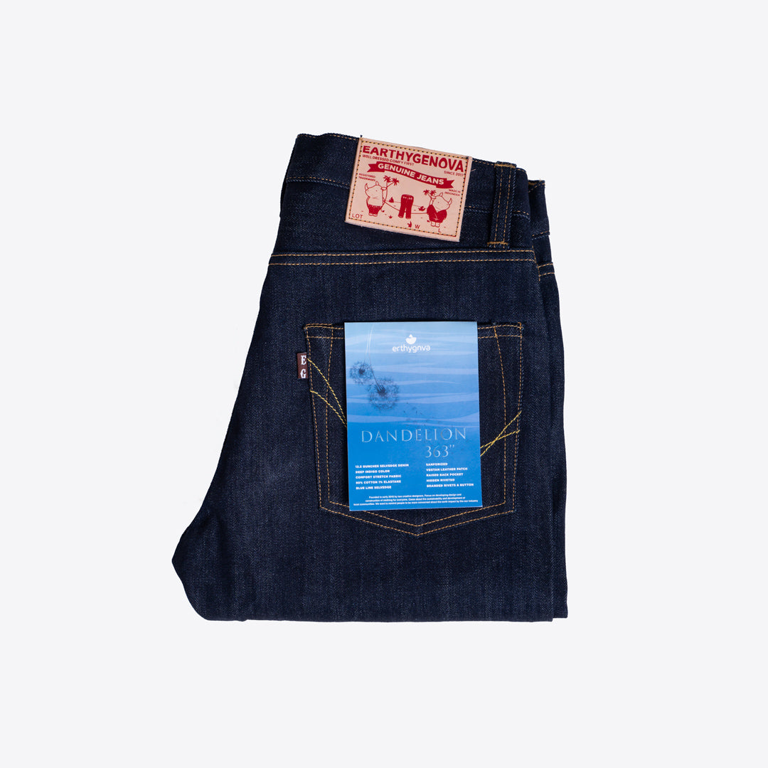 DANDELION 13.5oz SANFORIZED BLUE LINE SELVEDGE SLIM FIT CUT