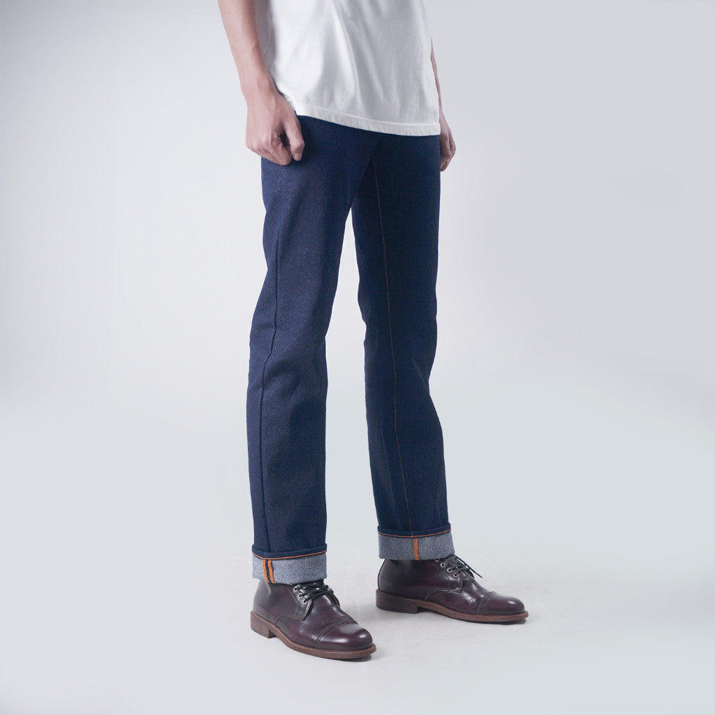 TANUKI 14oz SANFORIZED SLIM STRAIGHT CUT