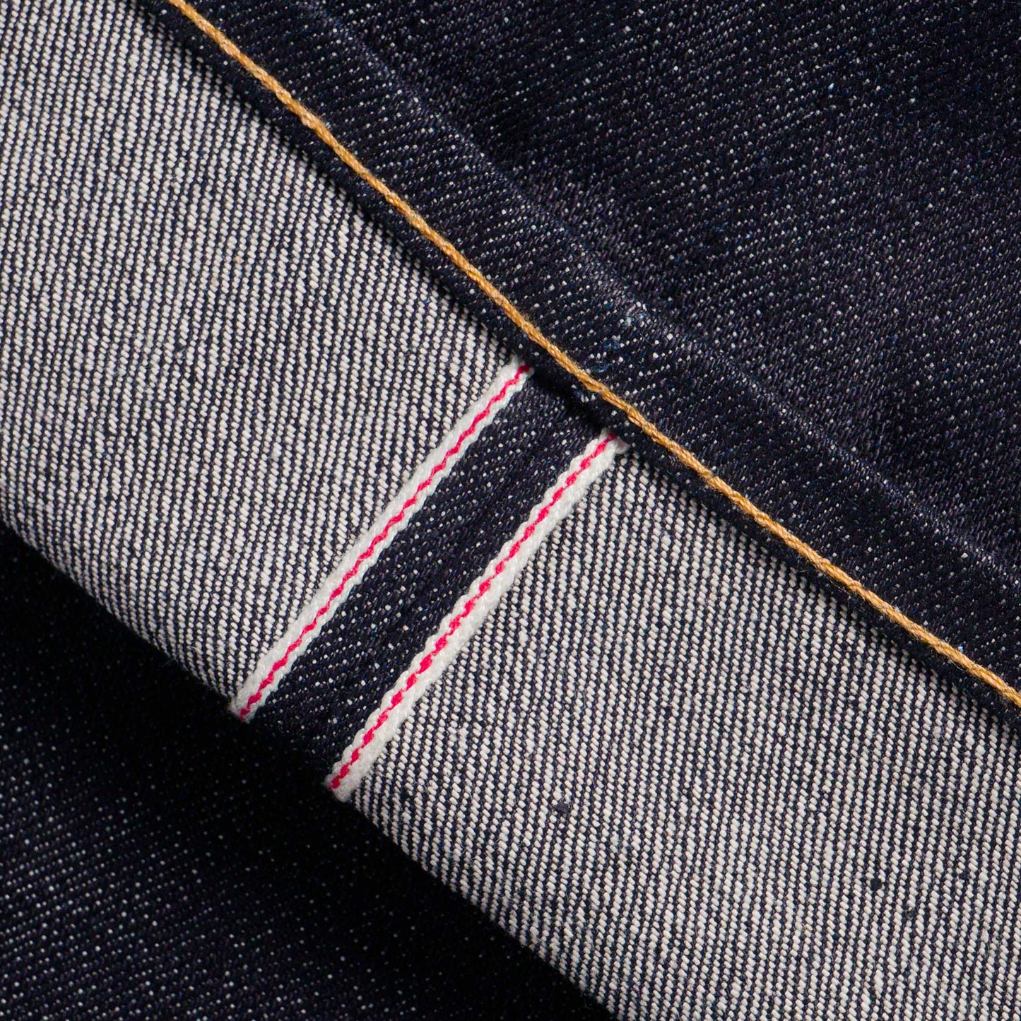 LYNX 15oz UNSANFORIZED SUPER DEEP INDIGO RED LINE SELVEDGE SLIM STRAIGHT CUT