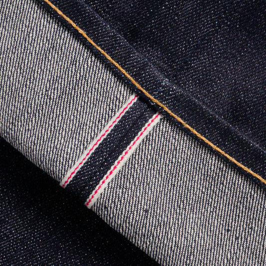 LYNX 15oz UNSANFORIZED SUPER DEEP INDIGO RED LINE SELVEDGE SLIM FIT CUT