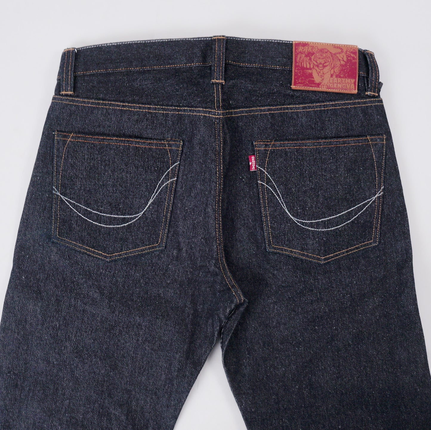 RAKA 17oz UNSANFORIZED RED LINE SELVEDGE SLIM STRAIGHT CUT