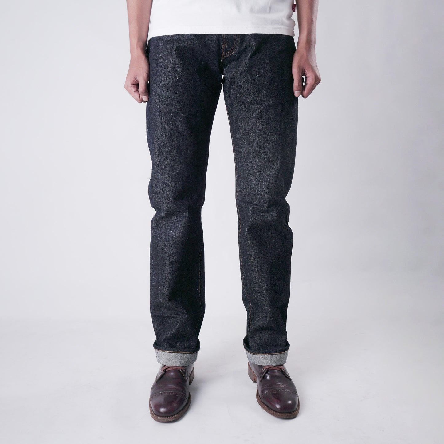 RAKA 17oz UNSANFORIZED RED LINE SELVEDGE SLIM STRAIGHT CUT