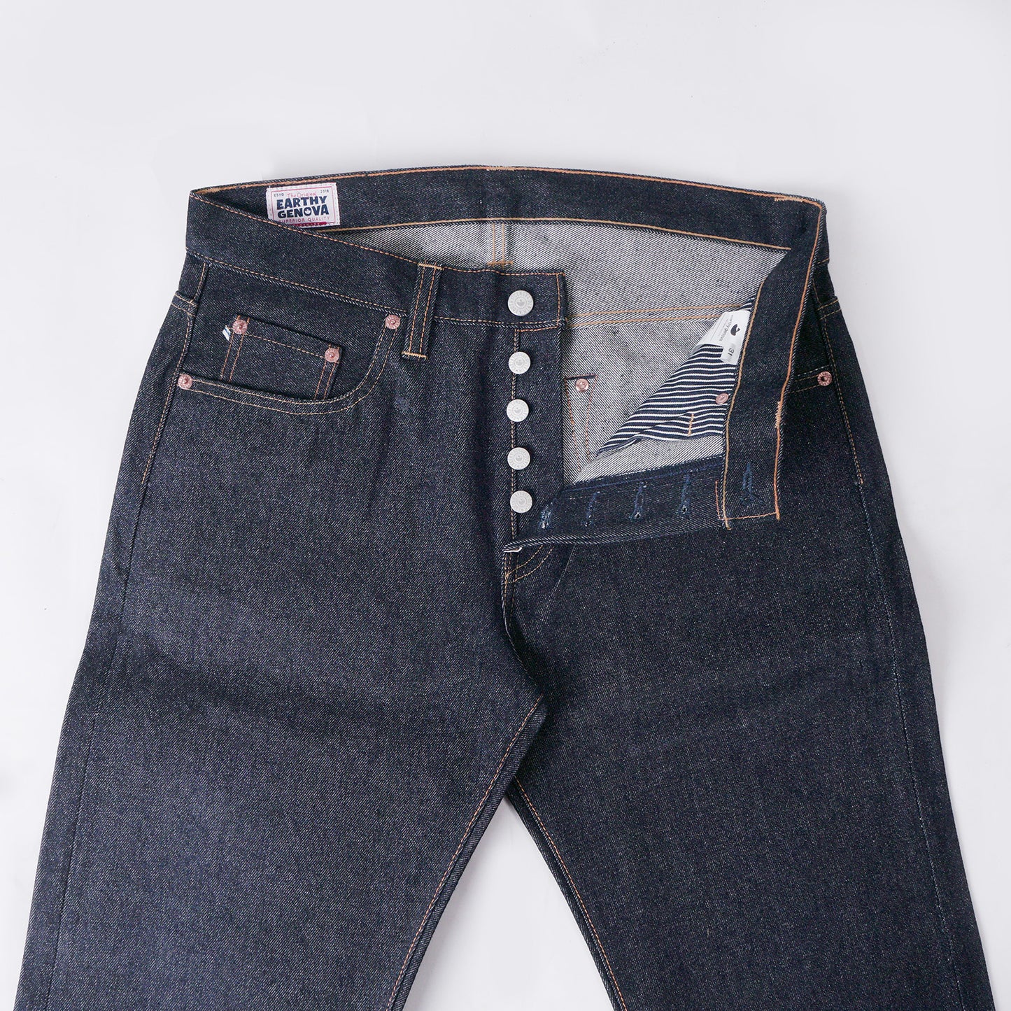 RAYI 17oz UNSANFORIZED BLUE LINE SELVEDGE SLIM STRAIGHT CUT