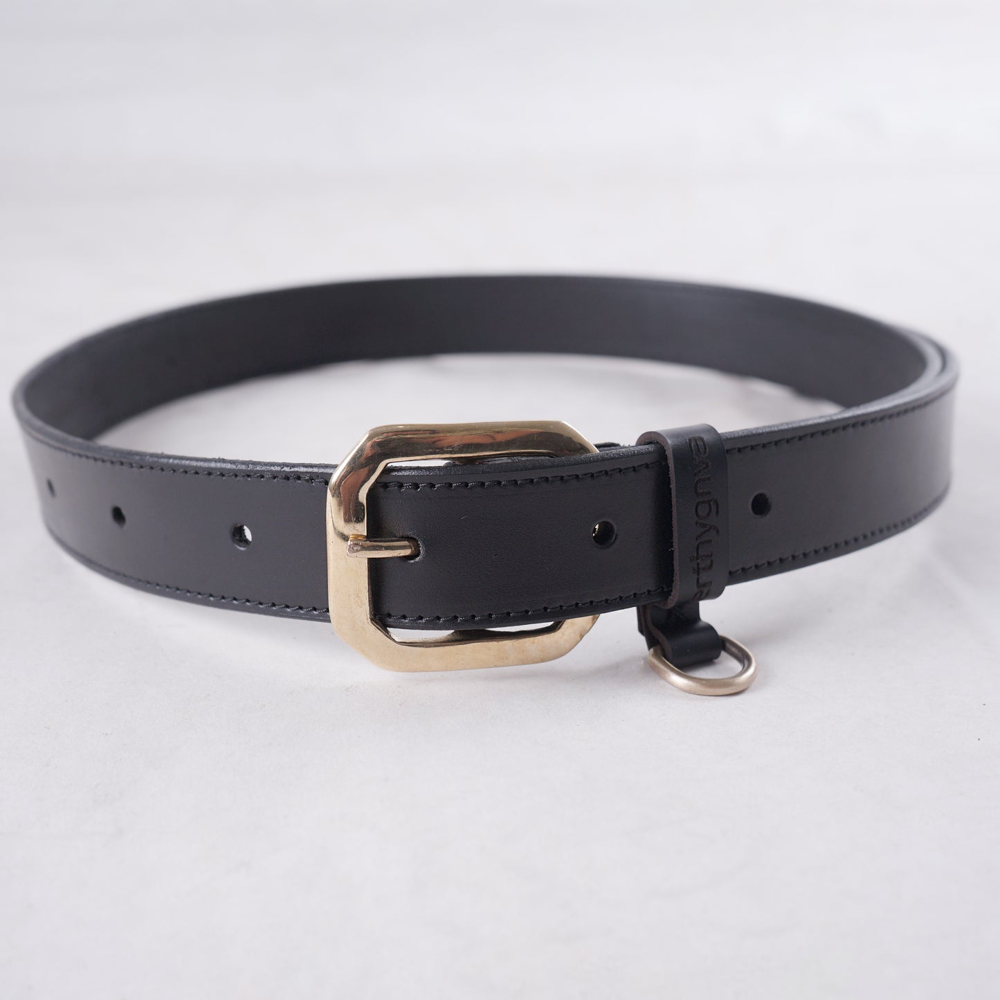 PORTLAND BLACK COLOR VEGTAN LEATHER BELT