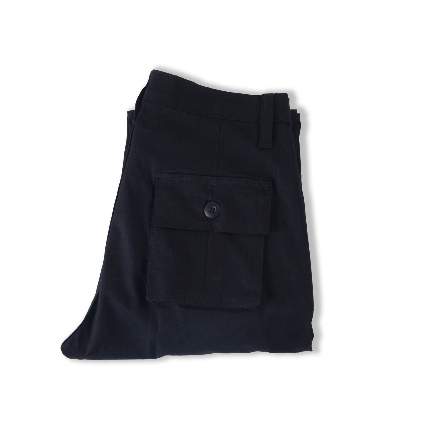 CARGO PANTS BLACK SLIM FIT CUT