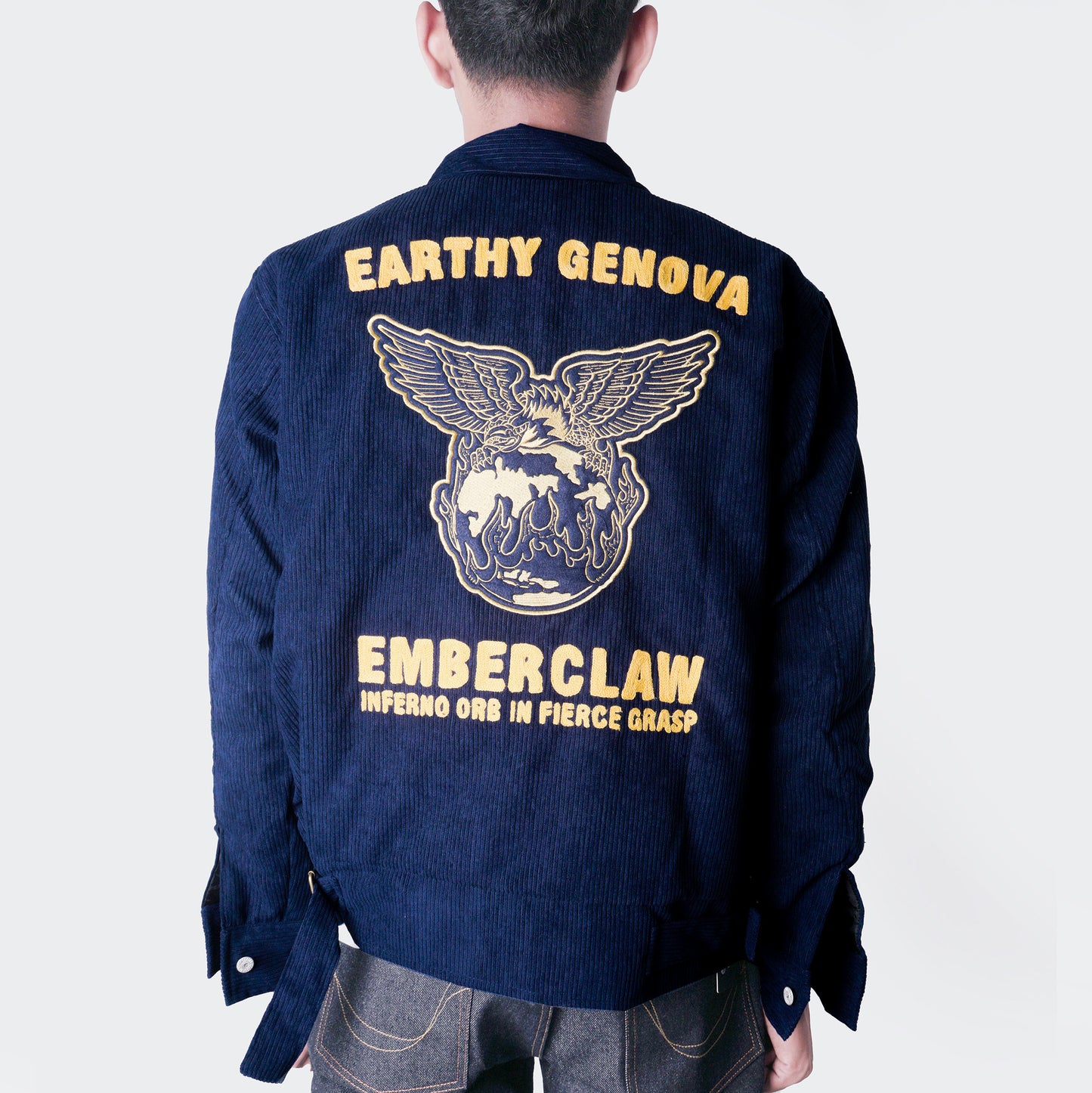 EMBERCLAW CORDUROY NAVY WORK JACKET